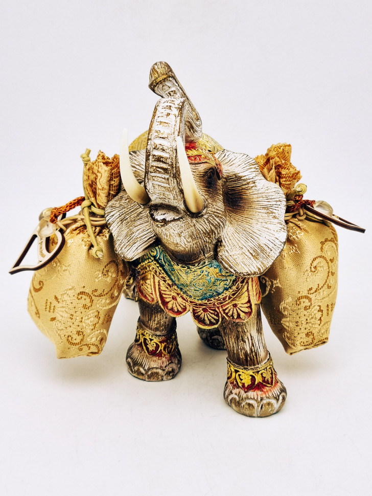 Подарочный набор с днем рождения слон с мешочками чая черный 25гр и зеленый 30гр