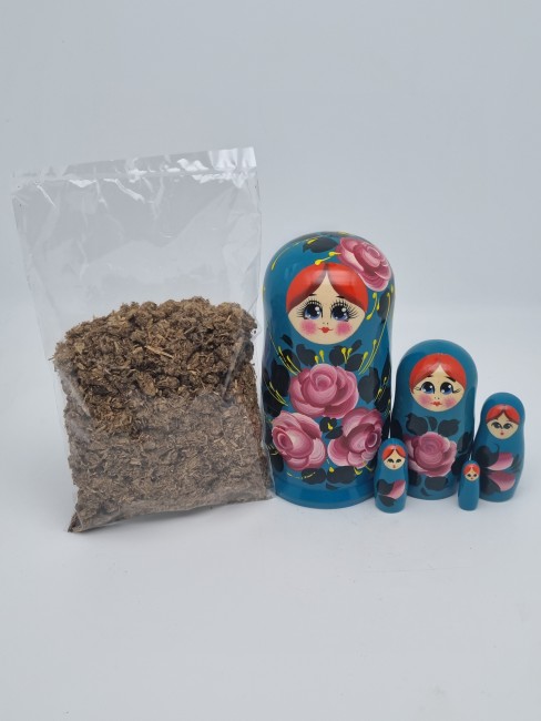 Матрешка с иван чаем 70гр "Цветы" 14см