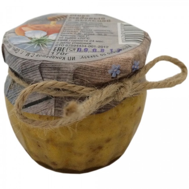 Мед с пыльцой 170гр