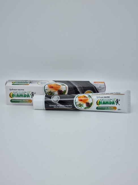 Зубная паста Тамба Укрепление эмали 100гр Зубная паста Тамба Укрепление эмали 100гр