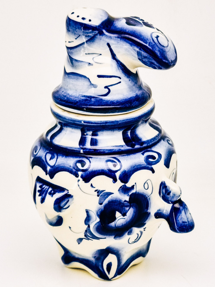 Чай в керамике "Веселый самовар с сапогом" гж