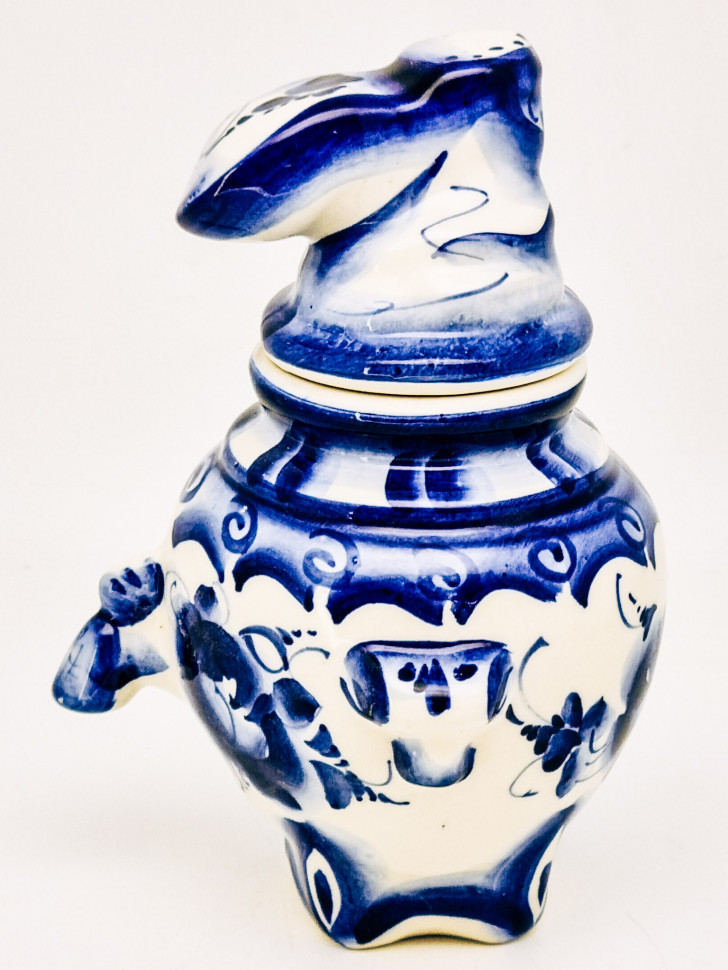 Чай в керамике "Веселый самовар с сапогом" гж