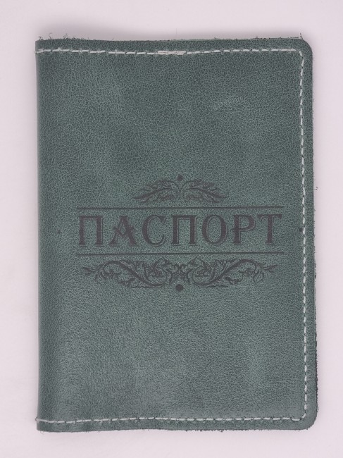 Обложка на паспорт натуральная кожа №16