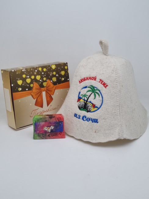 Набор для бани "Тёще" лучший подарок Набор для бани "Тёще" лучший подарок