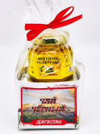 Чай черный ручной сбор 35гр +мед 50гр Дагестан