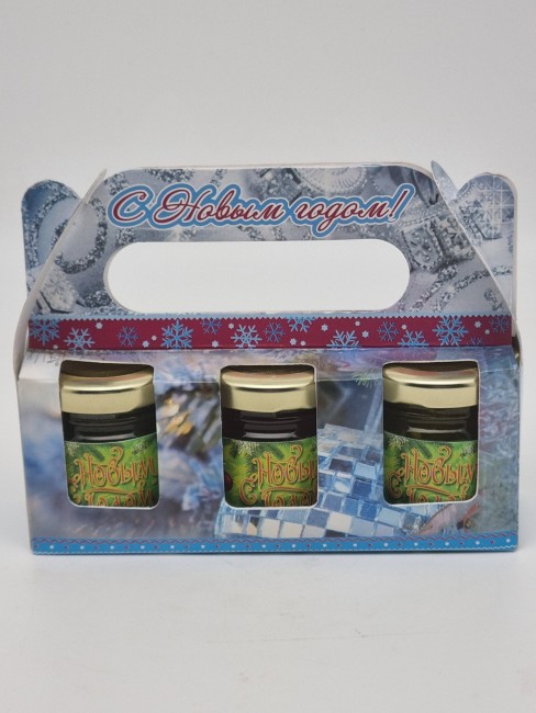 Сочинский деликатес №5 (мед, варенье, зеленая аджика мини) с новым годом Сочинский деликатес №5 (мед, варенье, зеленая аджика мини) с новым годом