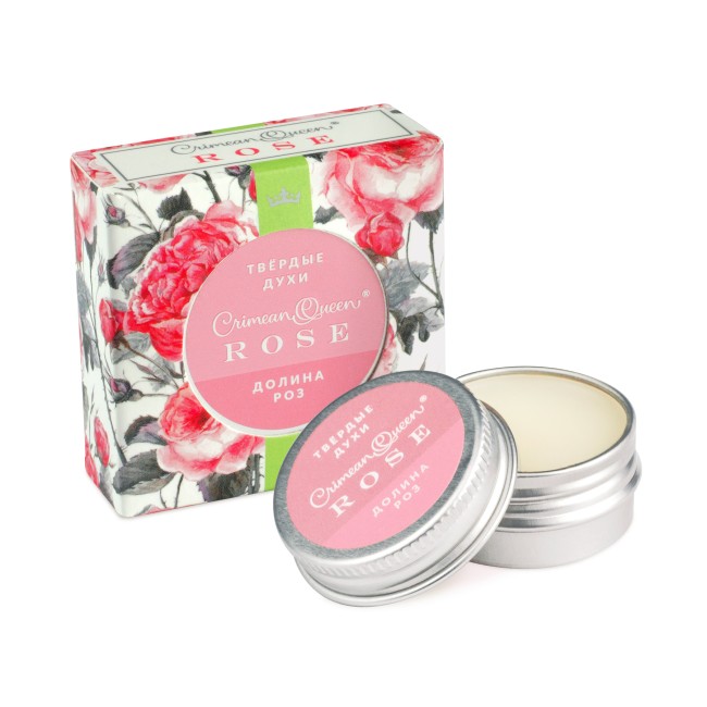 Натуральные твердые духи Долина роз 10гр