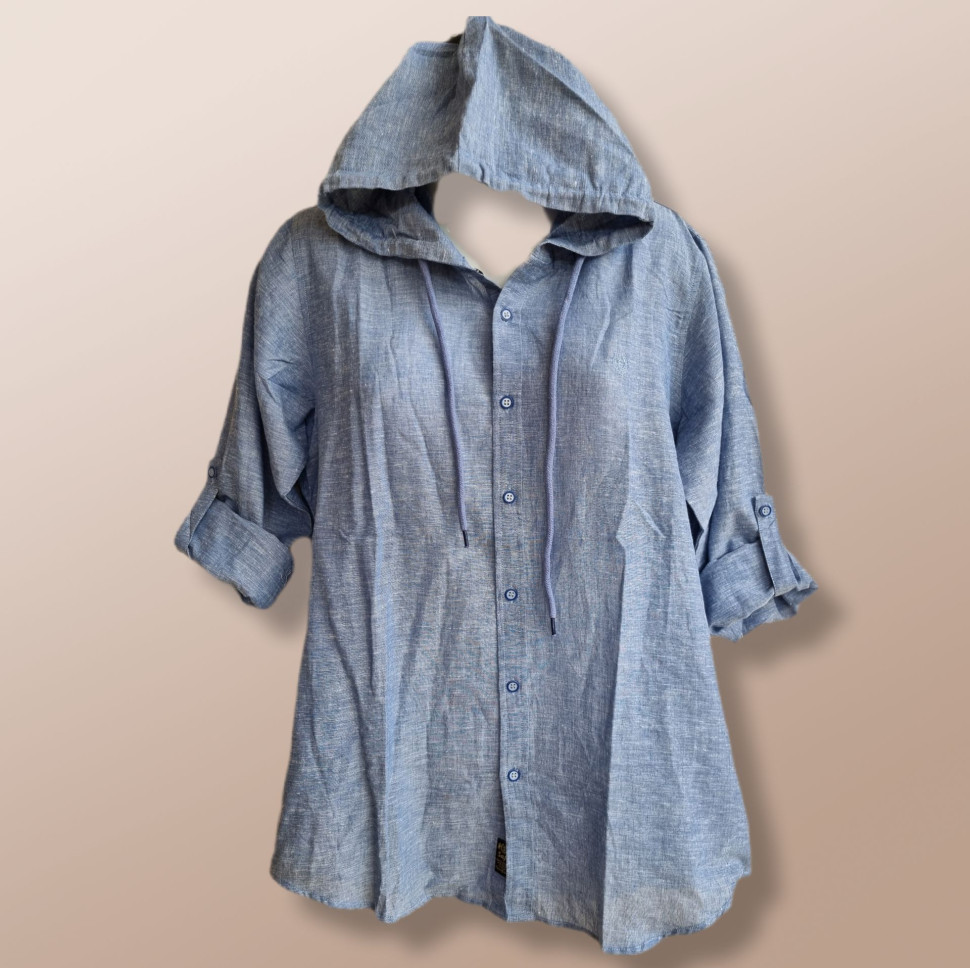 Рубашка №1 пляжная синяя XXL