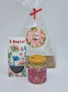 Набор 191 Праздничный чай и мед с 8 марта Набор 191 Праздничный чай и мед с 8 марта