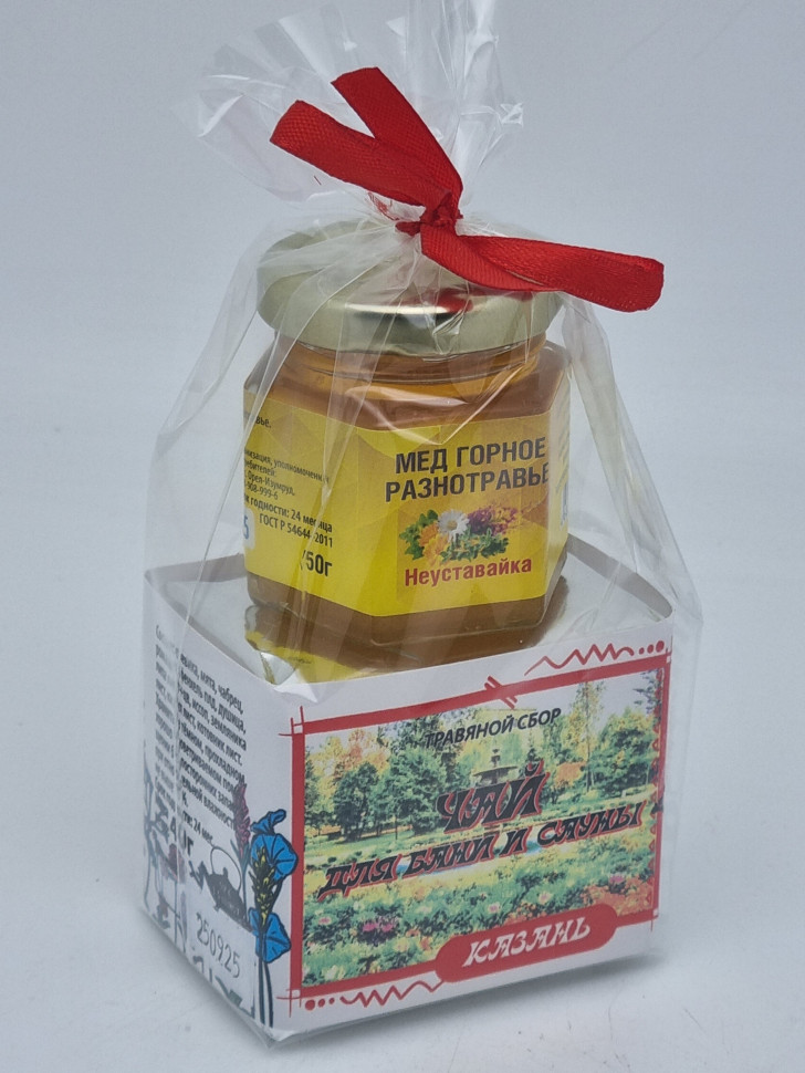 Краснополянский чай "для сауны и бани" 40гр +мед 50гр Казань