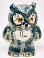 Чай в керамике "Сова" цвет серый