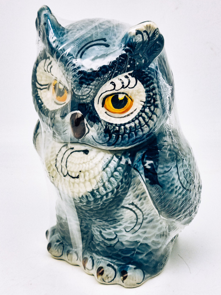 Чай в керамике "Сова" цвет серый