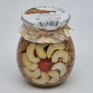 Мед с орехами ассорти 250гр Мед с орехами ассорти 250гр