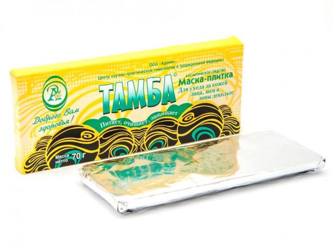 Маска-плитка Тамба "Лицо, шея и декольте" 70гр