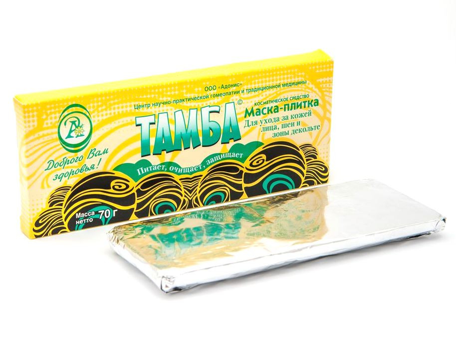 Маска-плитка Тамба "Лицо, шея и декольте" 70гр