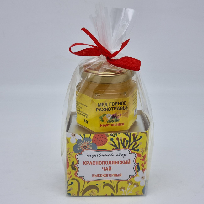 Краснополянский чай "Высокогорный" 40гр +мед 50гр