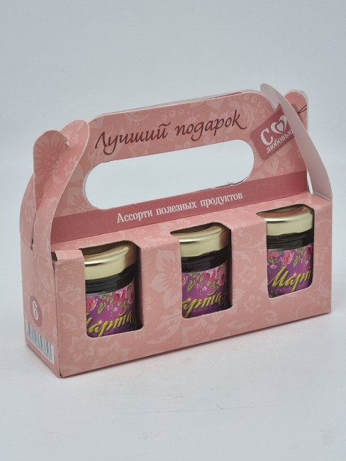 Сочинский деликатес №5 (мед, варенье, зеленая аджика мини) с 8 марта Сочинский деликатес №5 (мед, варенье, зеленая аджика мини) с 8 марта