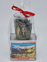 Краснополянский чай "Перевальный" 40гр Домбай с сувениром стопка