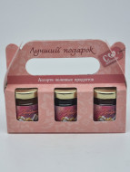 Сочинский деликатес №2 (мед, варенье, аджика красная мини) лучший подарок Сочинский деликатес №2 (мед, варенье, аджика красная мини) лучший подарок