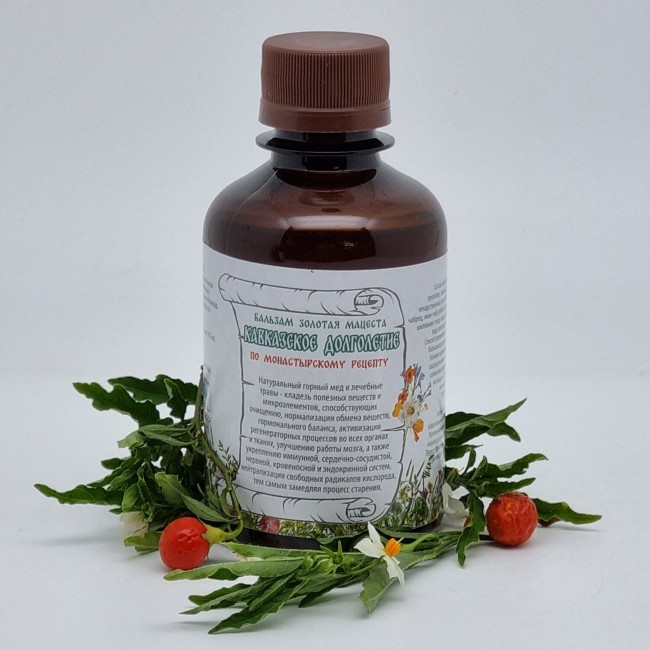 Бальзам "Кавказское долголетие" 200мл Бальзам "Кавказское долголетие" 200мл