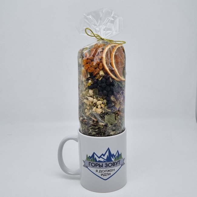 Набор кружка 250мл с Краснополянским чаем "Букет здоровья"