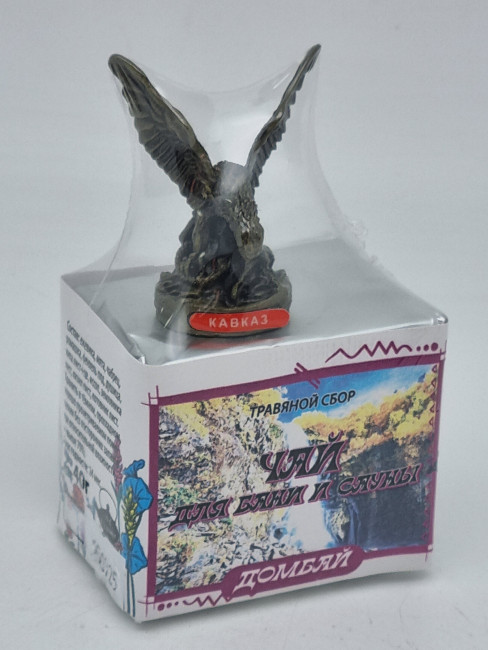 Краснополянский чай "для сауны и бани" 40гр Домбай с сувениром орел средний Краснополянский чай "для сауны и бани" 40гр Домбай с сувениром орел средний