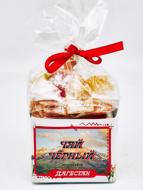 Чай черный ручной сбор 35гр +лукум 50гр Дагестан с магнитом Чай черный ручной сбор 35гр +лукум 50гр Дагестан с магнитом