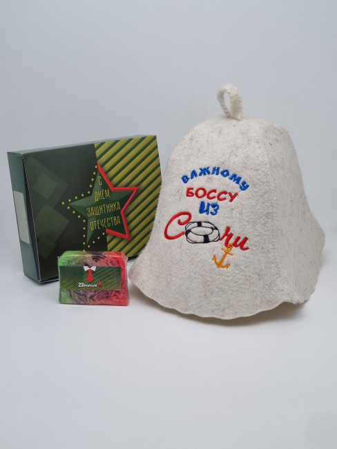 Набор для бани "Боссу" с 23 февраля Набор для бани "Боссу" с 23 февраля