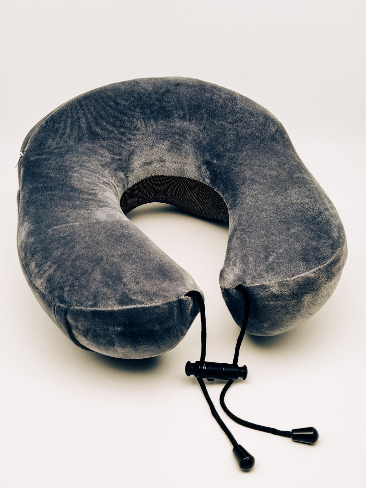 Подушка дорожная Серая