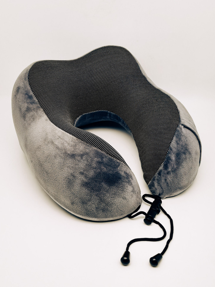 Подушка дорожная Серая