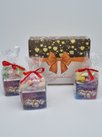 Набор 555 Праздничный  3 вида чая и сладости лучший подарок