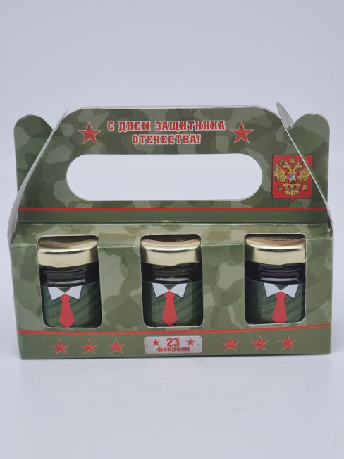 Сочинский деликатес №2 (мед, варенье, аджика красная мини) с 23 февраля