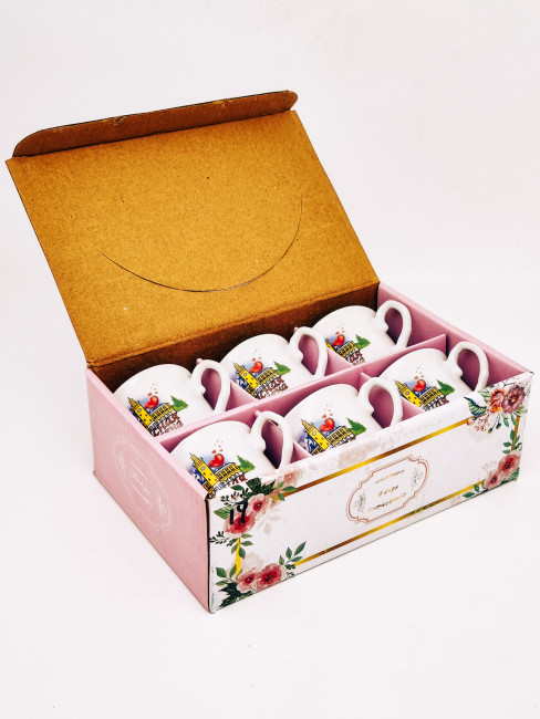 Набор из 6 кофейных чашек Красная Поляна