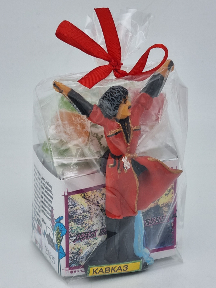 Краснополянский чай "для бани и сауны" 40гр +лукум 50гр Домбай с магнитом