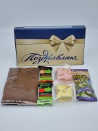 Набор Праздничный кофе, мед, пастила и нуга лучший подарок