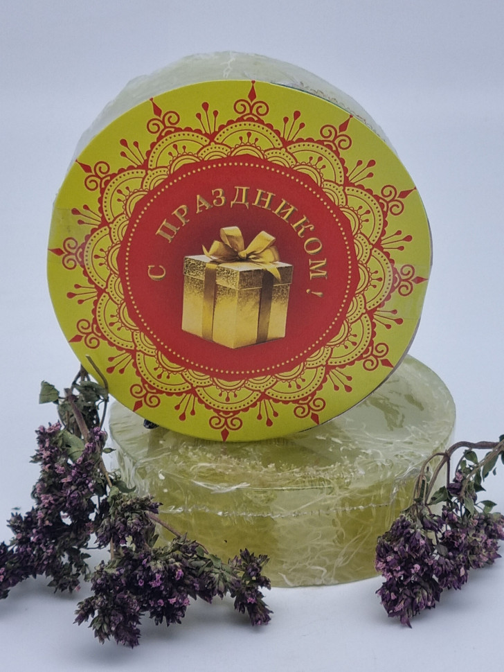 Мыло с люфой Золотая Мацеста "Бамбук" 100гр лучший подарок