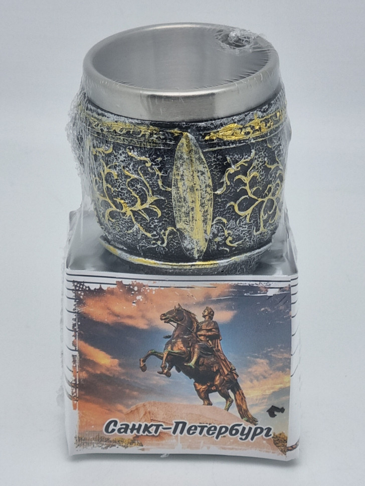 Чай черный ручной сбор 35гр с стопкой Санкт-Петербург