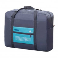 Сумка дорожная складная, цвет серый с голубым Сумка дорожная складная, цвет серый с голубым