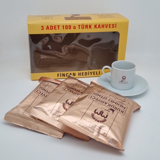 Подарочный набор " Mehmet Efendi" (1 чашка/блюдце, кофе 3шт*100гр) Подарочный набор " Mehmet Efendi" (1 чашка/блюдце, кофе 3шт*100гр)