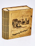 Набор в книжке чай черный р/с 35гр + чай зеленый р/с 40гр и бальзам Краснополянские травы Кисловодск