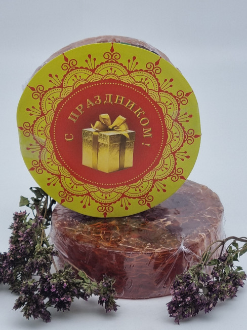 Мыло с люфой Золотая Мацеста "Апельсин с шоколадом" 100гр лучший подарок Мыло с люфой Золотая Мацеста "Апельсин с шоколадом" 100гр лучший подарок