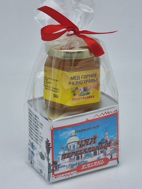 Краснополянский чай "Перевальный" 40гр +мед 50гр Казань