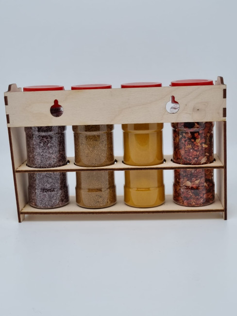 Ассорти специй из Сочи на подставке 4 банки 400гр Ассорти специй из Сочи на подставке 4 банки 400гр