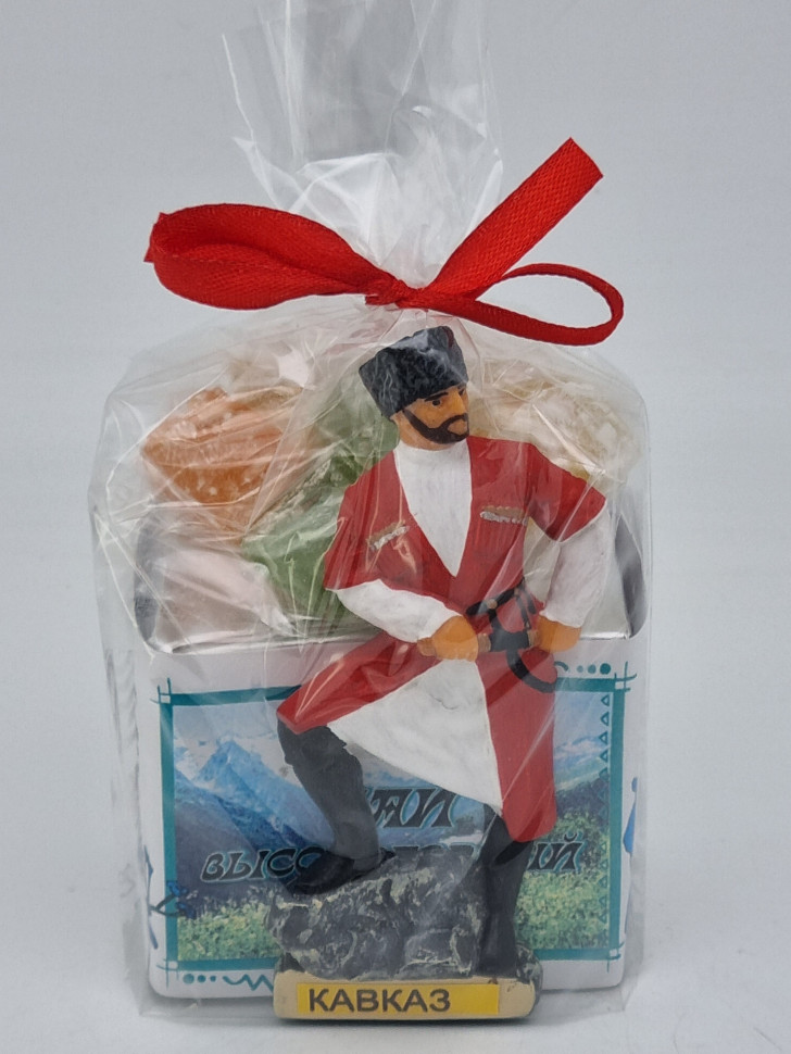 Краснополянский чай "Высокогорный" 40гр +лукум 50гр Домбай с магнитом