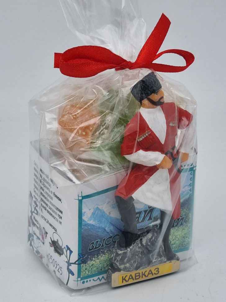 Краснополянский чай "Высокогорный" 40гр +лукум 50гр Домбай с магнитом