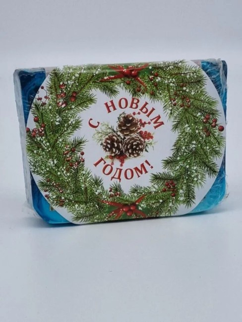 Мыло Золотая Мацеста "Голубая глина с эфирным маслом иланг-иланга" 100гр с новым годом