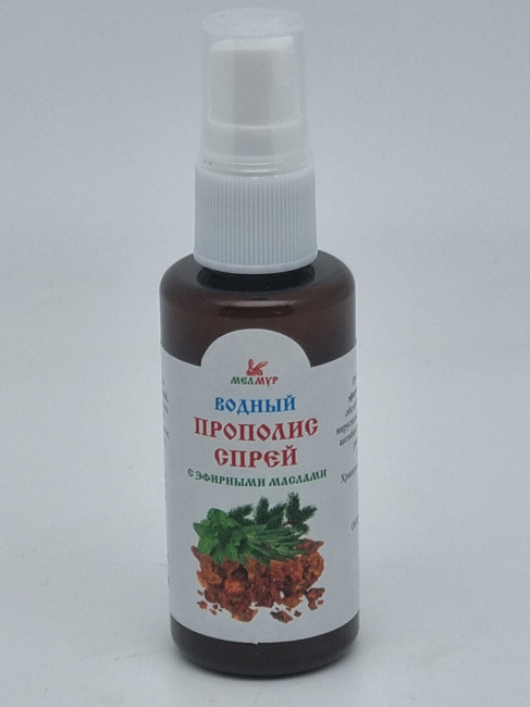 Экстракт прополиса водный спрей с эфирными маслами 50мл