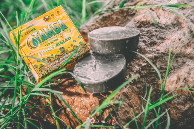 Грязевое арома мыло Тамба "Сосна-эвкалипт" 80гр