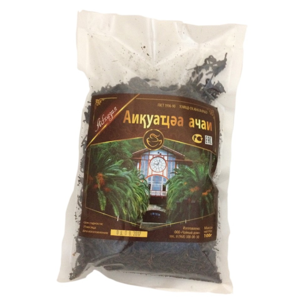 Чай Абхазский черный Часы 100гр