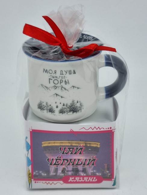 Чай черный ручной сбор 35гр + кружка мини Казань Чай черный ручной сбор 35гр + кружка мини Казань